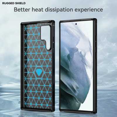 Husa pentru Samsung Galaxy S24 Ultra - Techsuit Carbon Silicone - Blue - 2