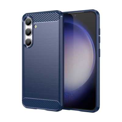 Husa pentru Samsung Galaxy S24 - Techsuit Carbon Silicone - Blue - 1