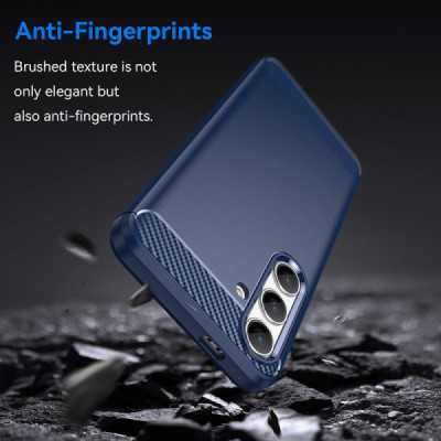 Husa pentru Samsung Galaxy S24 - Techsuit Carbon Silicone - Blue - 3