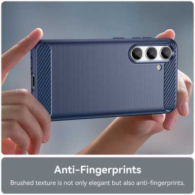 Husa pentru Samsung Galaxy S24 - Techsuit Carbon Silicone - Blue - 5