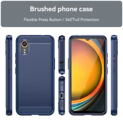 Husa pentru Samsung Galaxy Xcover7 - Techsuit Carbon Silicone - Blue - 2