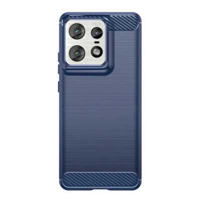 Husa pentru Motorola Edge 50 Pro - Techsuit Carbon Silicone - Blue - 1