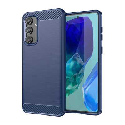 Husa pentru Samsung Galaxy M55 - Techsuit Carbon Silicone - Blue - 1