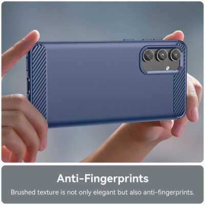 Husa pentru Samsung Galaxy M55 - Techsuit Carbon Silicone - Blue - 6