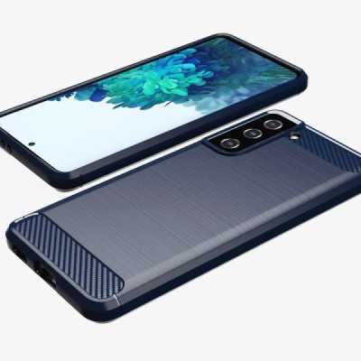 Husa pentru Samsung Galaxy S20 FE / S20 FE 5G - Techsuit Carbon Silicone - Blue - 2