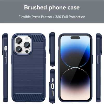 Husa pentru iPhone XR - Techsuit Carbon Silicone - Blue - 6