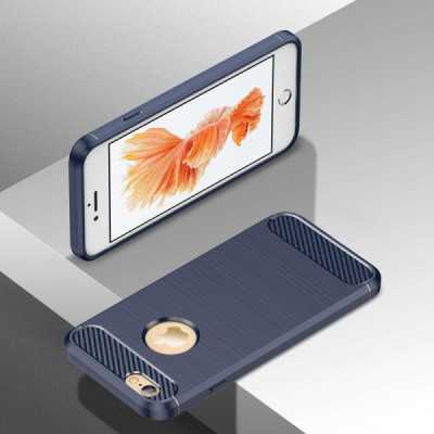 Husa pentru iPhone 6/ 6S - Techsuit Carbon Silicone - Blue - 4