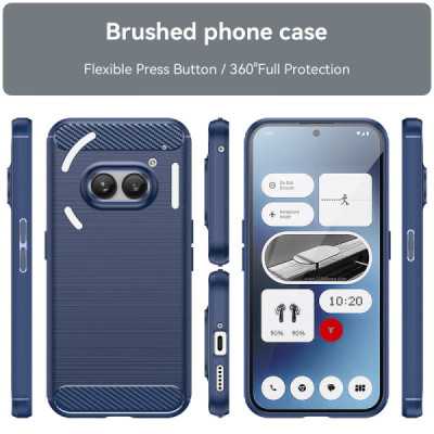 Husa pentru Nothing Phone (2a) - Techsuit Carbon Silicone - Blue - 2