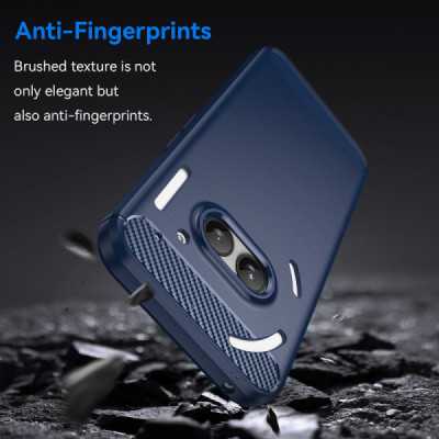 Husa pentru Nothing Phone (2a) - Techsuit Carbon Silicone - Blue - 4