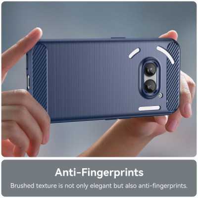 Husa pentru Nothing Phone (2a) - Techsuit Carbon Silicone - Blue - 6