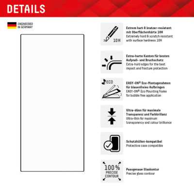 Folie pentru Samsung Galaxy S24 Ultra - Displex Real Glass 3D + Case - Clear - 3