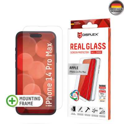 Folie pentru iPhone 14 Pro Max - Displex Real Glass + Case - Clear - 1