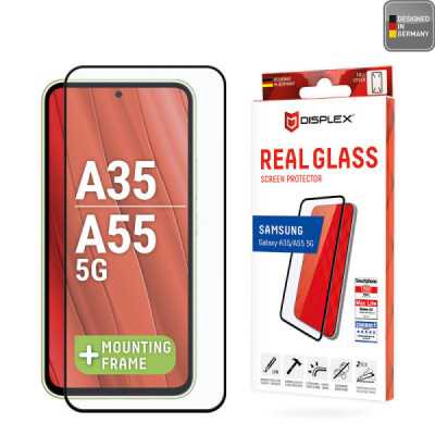 Folie pentru Samsung Galaxy A35 5G / A55 5G - Displex Real Glass Full Cover - Black - 1