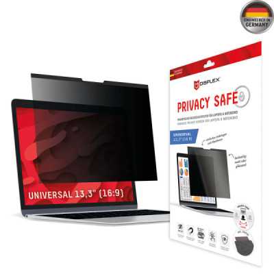 Folie pentru Laptop Universala 13.3", 16:9 - Displex Laptop Privacy Safe - Black - 1