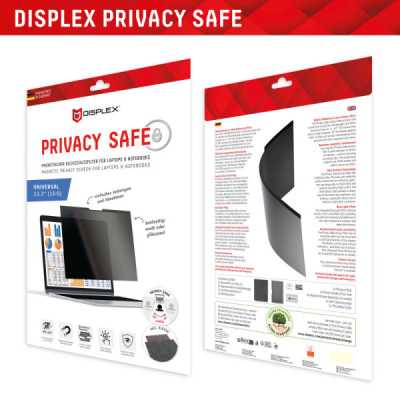 Folie pentru Laptop Universala 13.3", 16:9 - Displex Laptop Privacy Safe - Black - 7