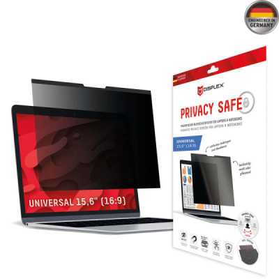 Folie pentru Laptop Universala 15.6", 16:9 - Displex Laptop Privacy Safe - Black - 1