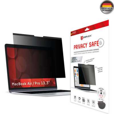 Folie pentru MacBook Air 13" 2020 / Pro 13" (2016 / 2020) - Displex Laptop Privacy Safe - Black - 1