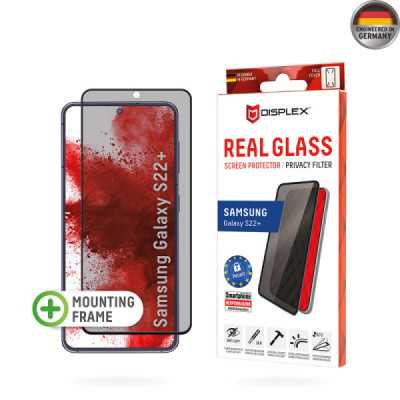 Folie pentru Samsung Galaxy S22 Plus 5G - Displex Real Glass Privacy Full Cover - Black - 1