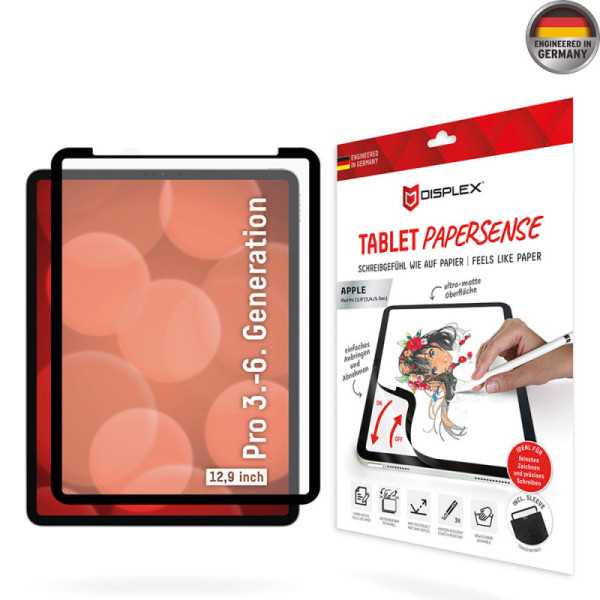 Folie pentru iPad Pro 12.9 (2018 / 2020 / 2021 / 2022) - Displex Tablet PaperSense - Black