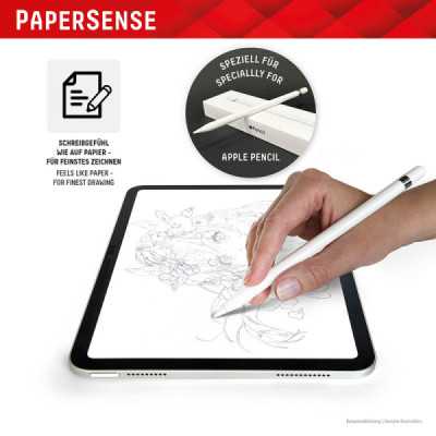 Folie pentru iPad Pro 12.9 (2018 / 2020 / 2021 / 2022) - Displex Tablet PaperSense - Black - 4