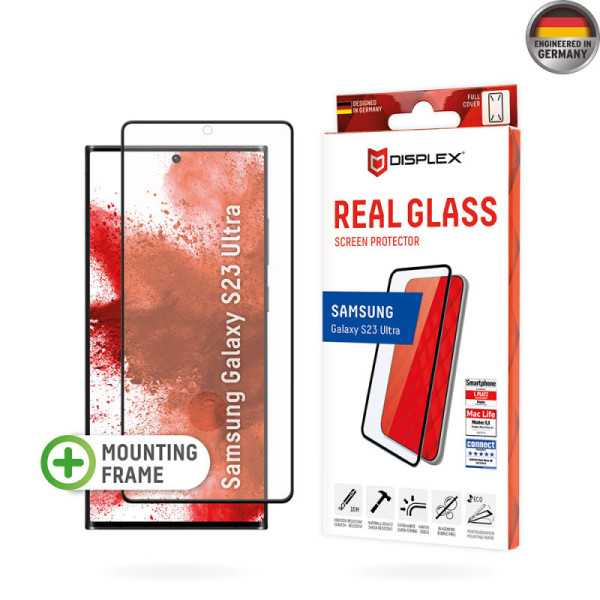 Folie pentru Samsung Galaxy S23 Ultra - Displex Real Glass 3D - Clear