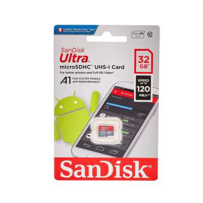 Card de Memorie, 32GB - SanDisk Ultra (SDSQUA4-032G-GN6MN) - Red / Gray - 2