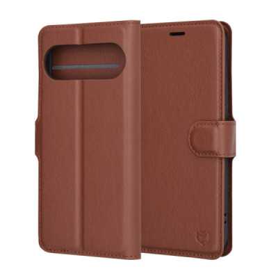 Husa pentru Google Pixel 9 Pro , 9 - Techsuit Leather Folio - Brown - 1