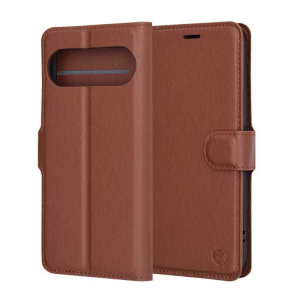 Husa pentru Google Pixel 9 Pro , 9 - Techsuit Leather Folio - Brown