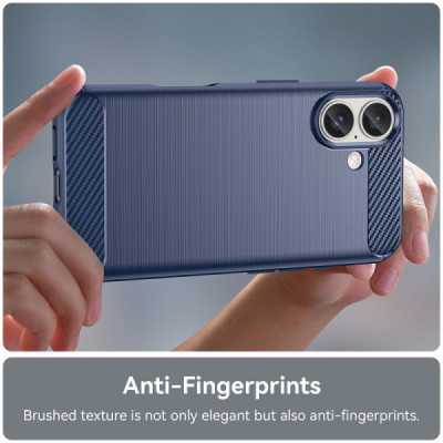 Husa pentru iPhone 16 - Techsuit Carbon Silicone - Blue - 2