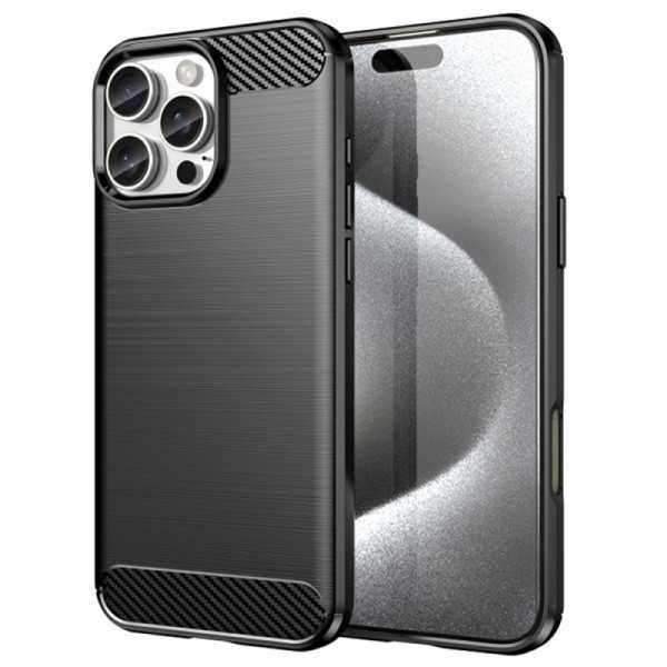 Husa pentru iPhone 16 Pro Max - Techsuit Carbon Silicone - Black