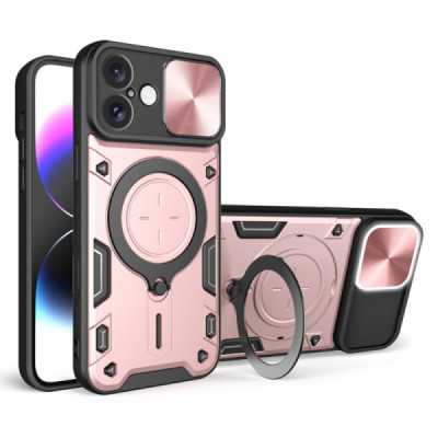 Husa pentru iPhone 16 Plus - Techsuit CamGuard Pro - Rose Gold - 1