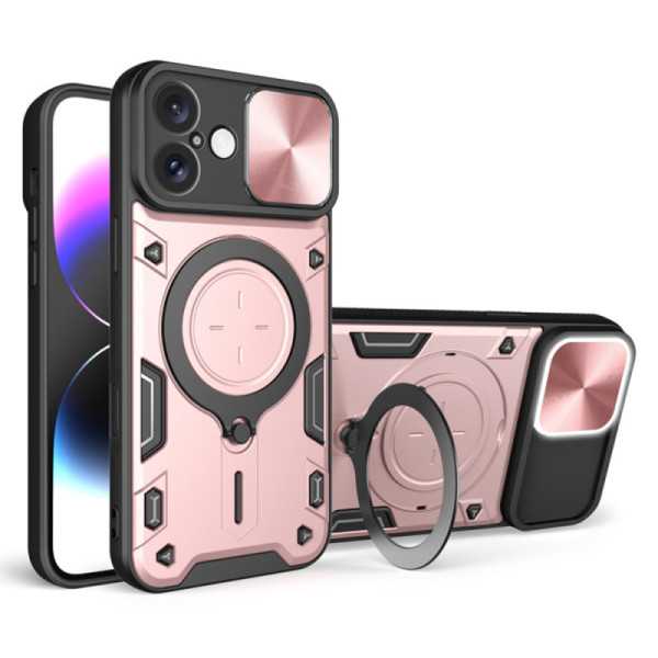 Husa pentru iPhone 16 Plus - Techsuit CamGuard Pro - Rose Gold