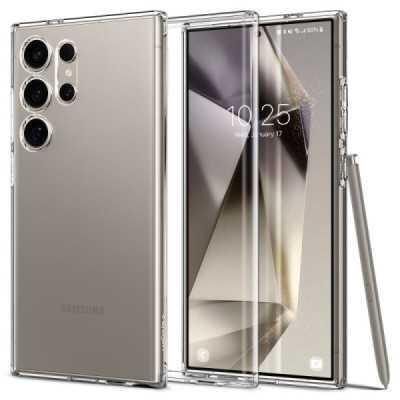 Husa pentru Samsung Galaxy S24 Ultra - Spigen Liquid Crystal - Clear - 1