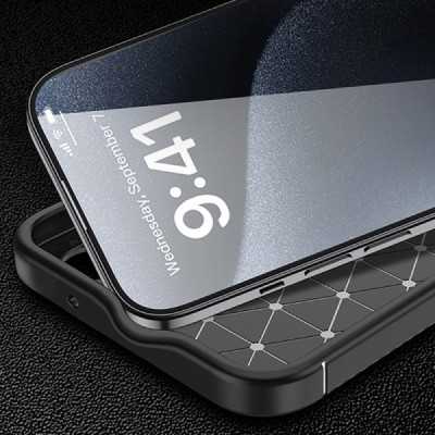 Husa pentru iPhone 16 Plus - Techsuit CarbonFiber - Black - 4