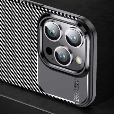 Husa pentru iPhone 16 Pro - Techsuit CarbonFiber - Black - 3