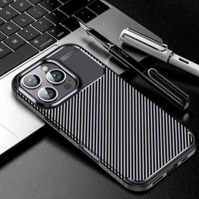 Husa pentru iPhone 16 Pro - Techsuit CarbonFiber - Black - 6