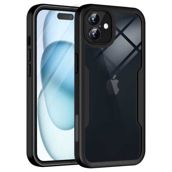 Husa pentru iPhone 16 + Folie - Techsuit ColorVerse 360 Series - Black