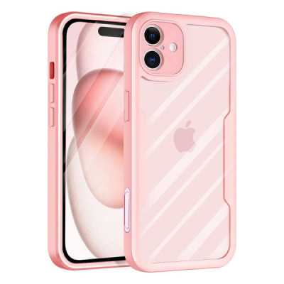 Husa pentru iPhone 16 Plus + Folie - Techsuit ColorVerse 360 Series - Pink - 1