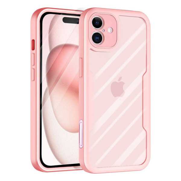 Husa pentru iPhone 16 Plus + Folie - Techsuit ColorVerse 360 Series - Pink