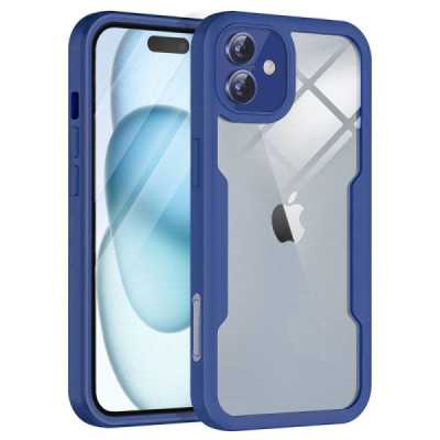 Husa pentru iPhone 16 Plus + Folie - Techsuit ColorVerse 360 Series - Blue - 1