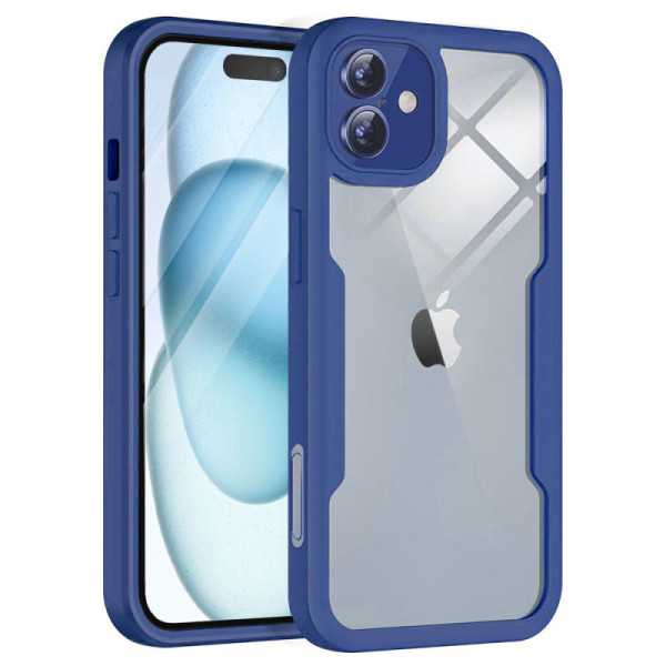 Husa pentru iPhone 16 Plus + Folie - Techsuit ColorVerse 360 Series - Blue