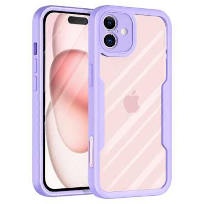 Husa pentru iPhone 16 Plus + Folie - Techsuit ColorVerse 360 Series - Purple - 1