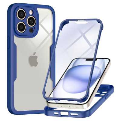 Husa pentru iPhone 16 Pro + Folie - Techsuit ColorVerse 360 Series - Blue - 1