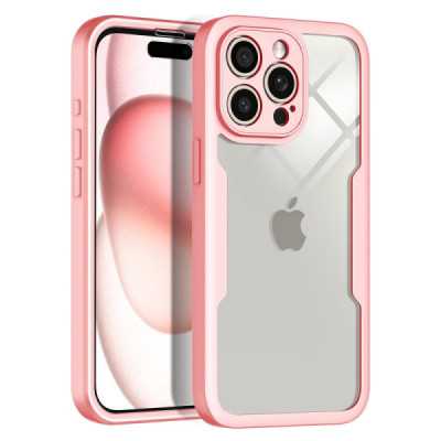 Husa pentru iPhone 16 Pro Max + Folie - Techsuit ColorVerse 360 Series - Pink - 2