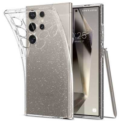 Huse pentru Samsung Galaxy S24 Ultra - Spigen Liquid Crystal Glitter - Crystal Quartz - 2