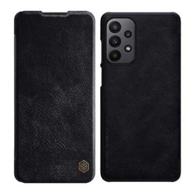 Husa pentru iPhone 16 - Nillkin Qin Prop Leather Case - Black - 1