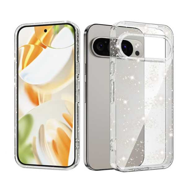 Husa pentru Google Pixel 9 Pro - Techsuit SparkleSkin Series - Clear