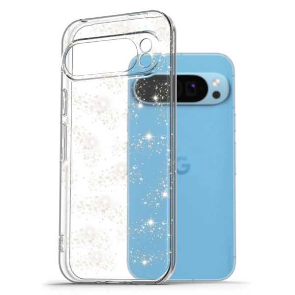 Husa pentru Google Pixel 9 Pro XL - Techsuit SparkleSkin Series - Clear