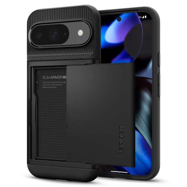 Husa pentru Google Pixel 9 , 9 Pro - Spigen Slim Armor CS - Black