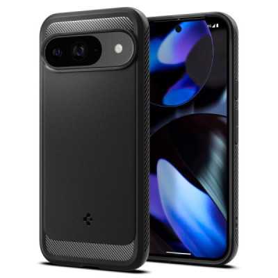 Husa pentru Google Pixel 9 , 9 Pro - Spigen Rugged Armor - Black - 1